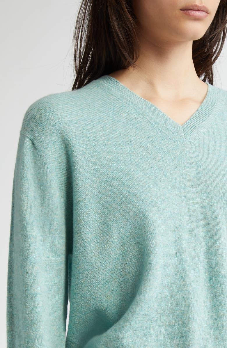 Johnstons of Elgin Classic Cashmere V-Neck Sweater, Alternate, color, 