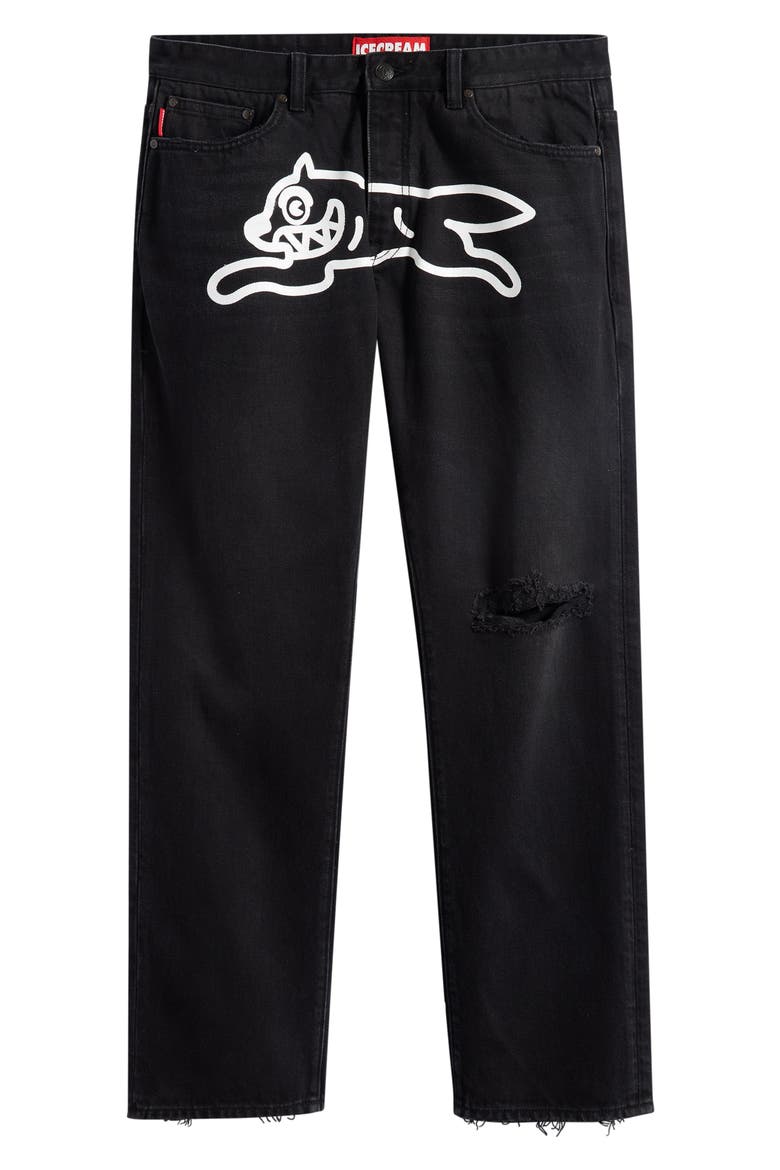 Bassett Straight Leg Jeans, Alternate, color, SUNDAE BLACK