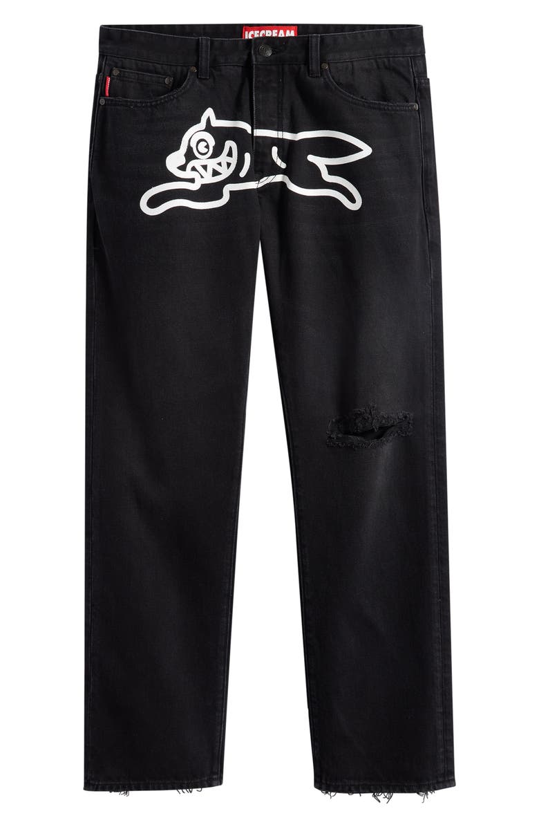 ICECREAM Bassett Straight Leg Jeans, Main, color, Sundae Black