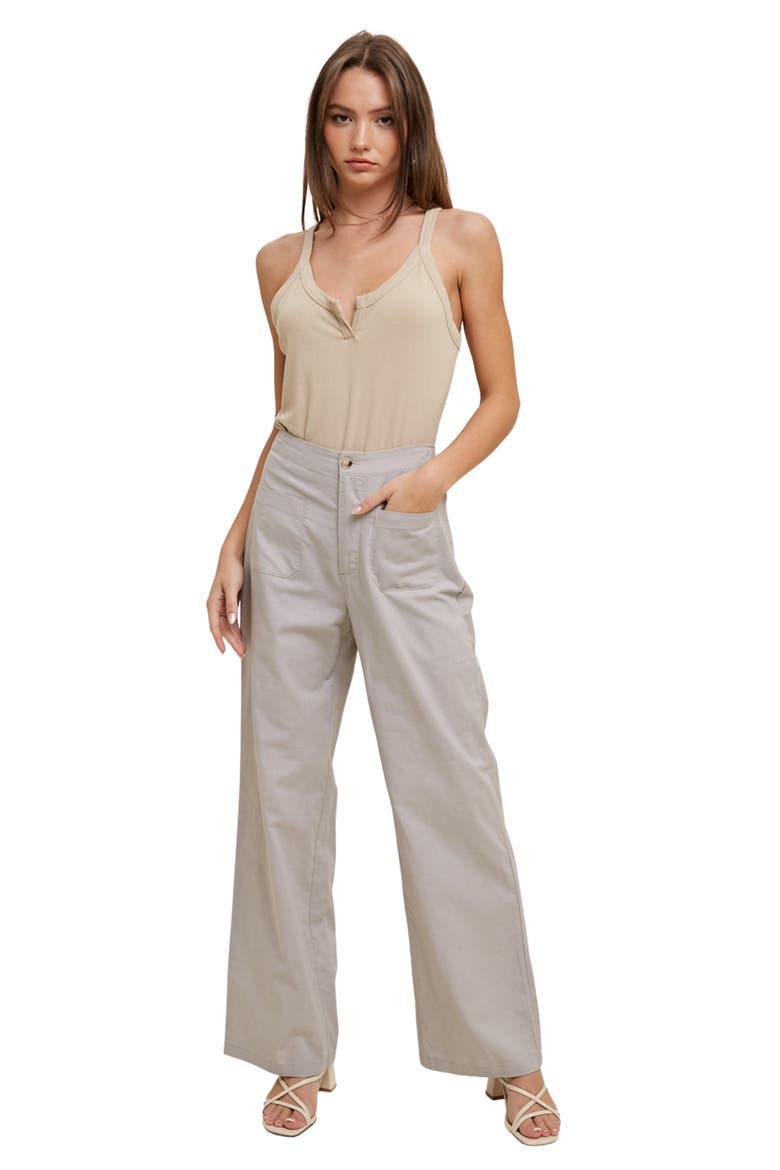 High Rise Wide Leg Pants, Alternate, color, MIST