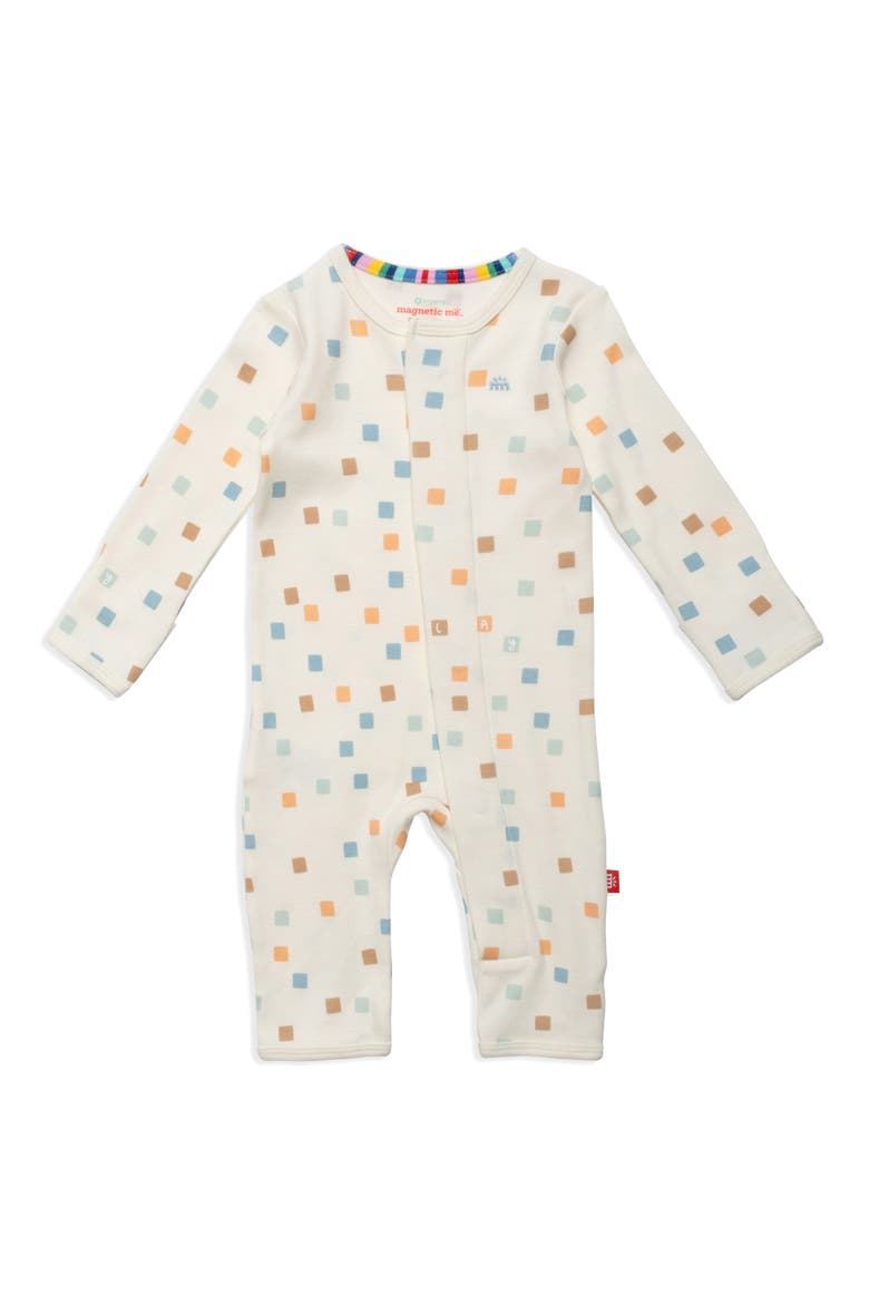 Kids' Hip to Be Square Organic Cotton Coverall, Main, color, HIP TO BE SQ