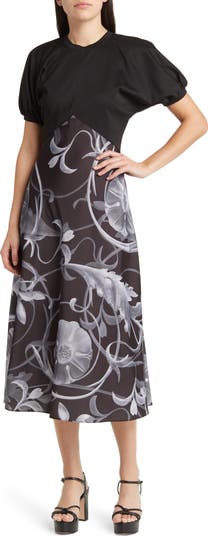 【TED BAKER】素敵☆Mekaylaフローラル エンパイア ミディドレス Ted Baker London Magylee Floral Mixed Media Dress