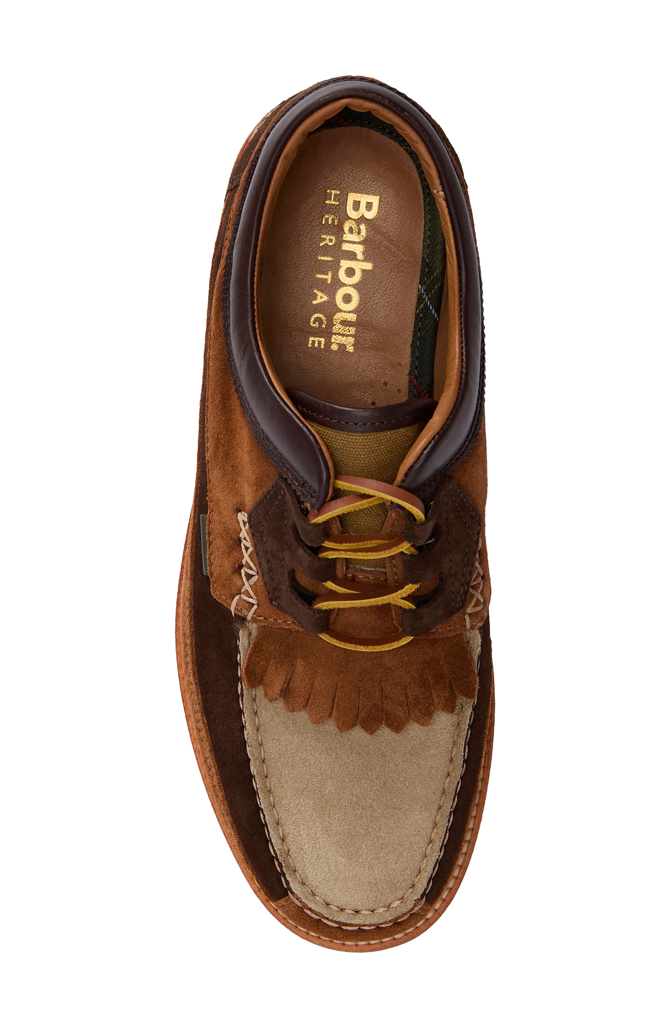 Barbour Grindon Lugged Kiltie Lace-Up Shoe, Alternate, color, 