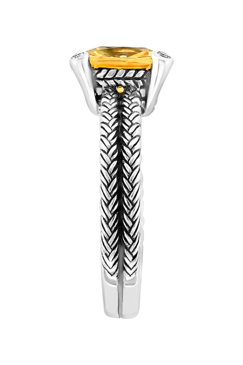 Citrine & White Topaz Ring, Alternate, color, YELLOW