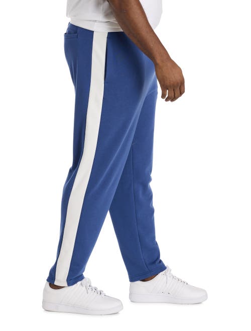 Society Of One By Dxl Big & Tall Striped Track Pants In Blue