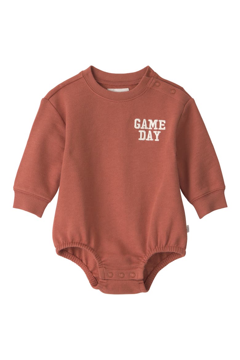 Game Day Organic Cotton Bubble Bodysuit, Main, color, GAME DAY