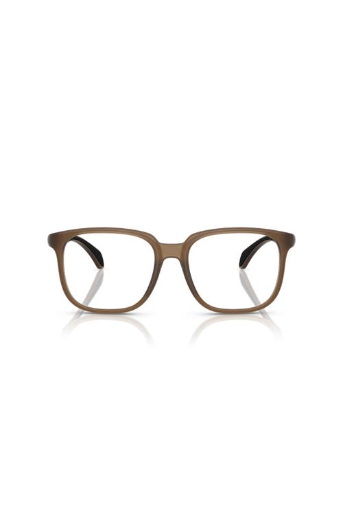 Moncler 53mm Square Optical Glasses In Brown