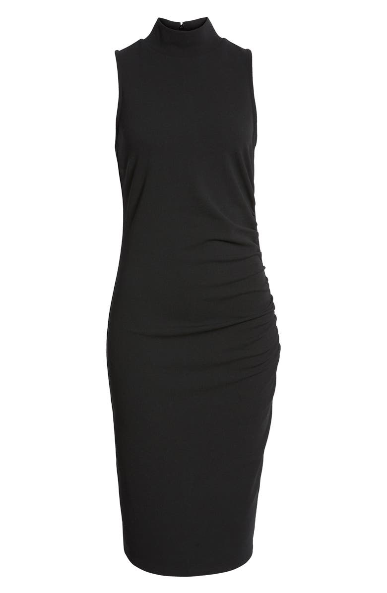 Chelsea28 Mock Neck Sheath Dress, Alternate, color, 