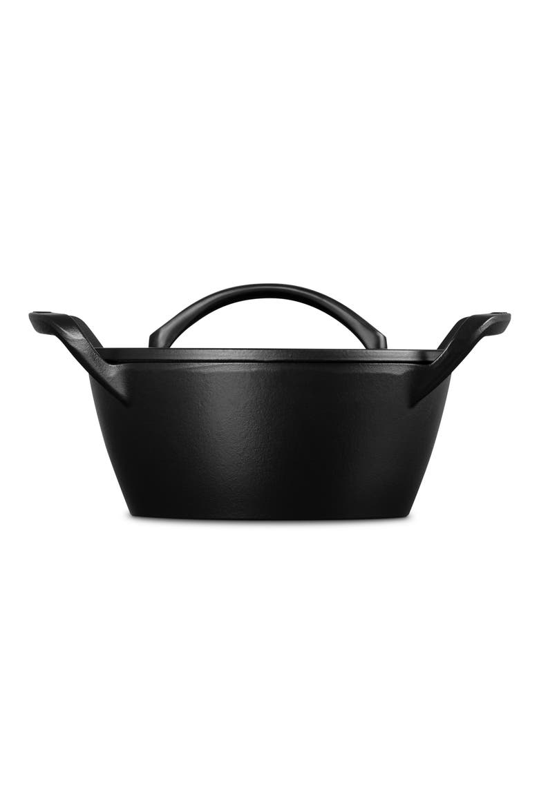 Alpine Outdoor Round Dutch Oven, Alternate, color, MATTE BLACK