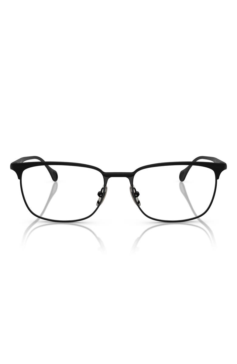 Scuderia Ferrari 56mm Pillow Optical Glasses, Main, color, Matte Black / Demo Lens