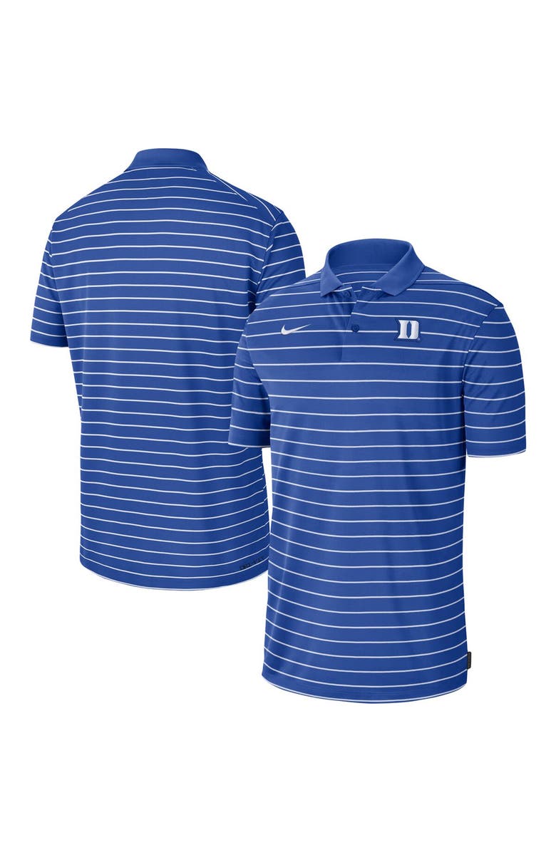 Nike Men's Nike Royal Duke Blue Devils Icon Victory Coaches 2023 Early Season Performance Polo, Main, color, Royal