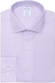 Brooks Brothers Regular Fit Herringbone Non-Iron Cotton Dress Shirt