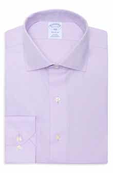 Brooks Brothers Regular Fit Herringbone Non-Iron Cotton Dress Shirt