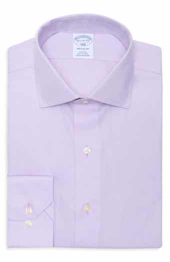 Brooks Brothers Regular Fit Herringbone Non-Iron Cotton Dress Shirt