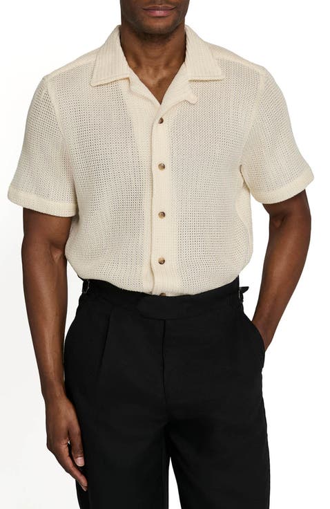 Bedford Crochet Camp Shirt