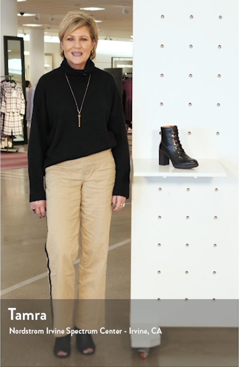 Sagunto Block Heel Combat Boot, sales video thumbnail