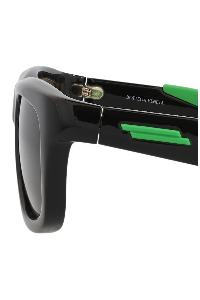 53mm Square Sunglasses, Alternate, color, BLACK BLACK GREY