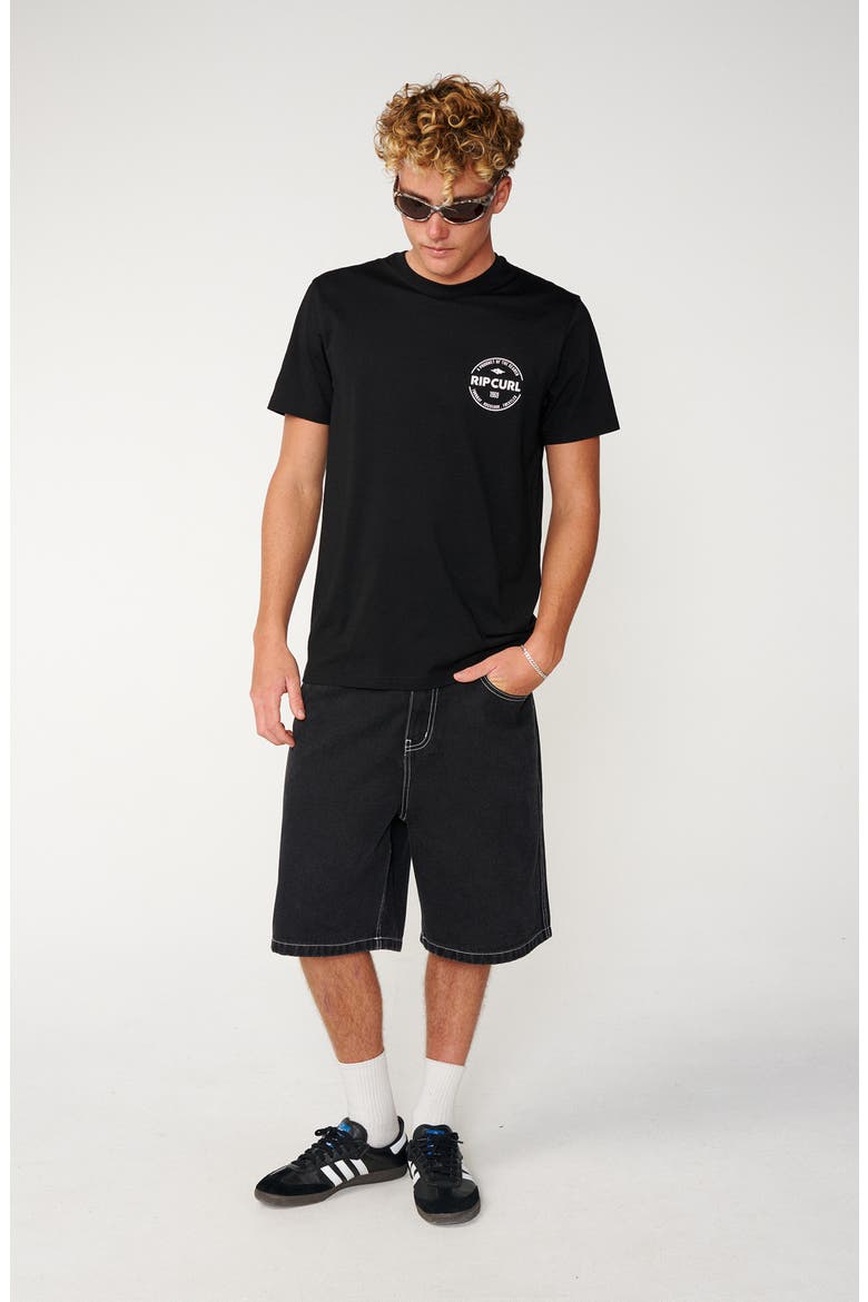 Logo Graphic Cotton T-Shirt, Alternate, color, BLACK