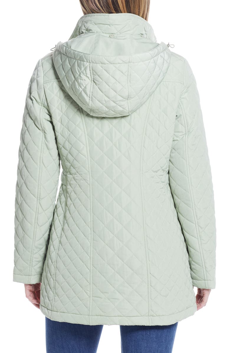 Gallery Quilted Jacket, Alternate, color, Celery