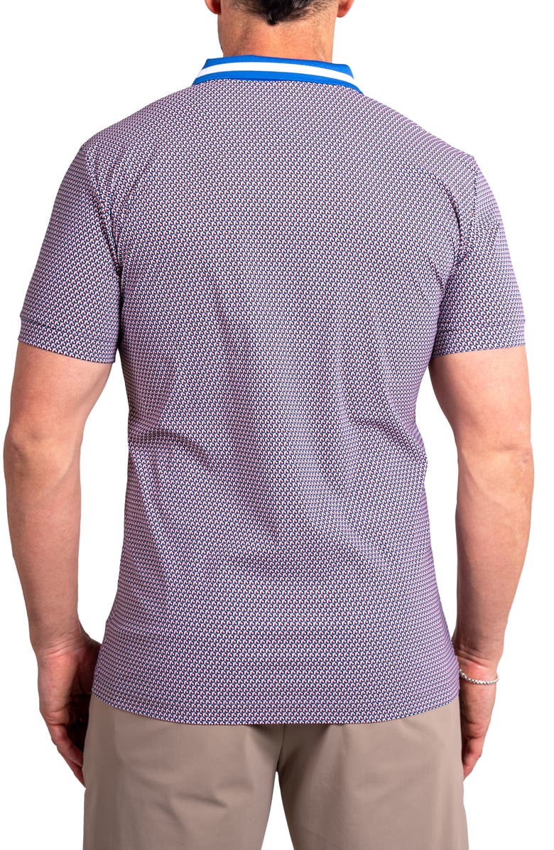 Maceoo Ascension Stretch Nylon Polo, Alternate, color, Purple Multi