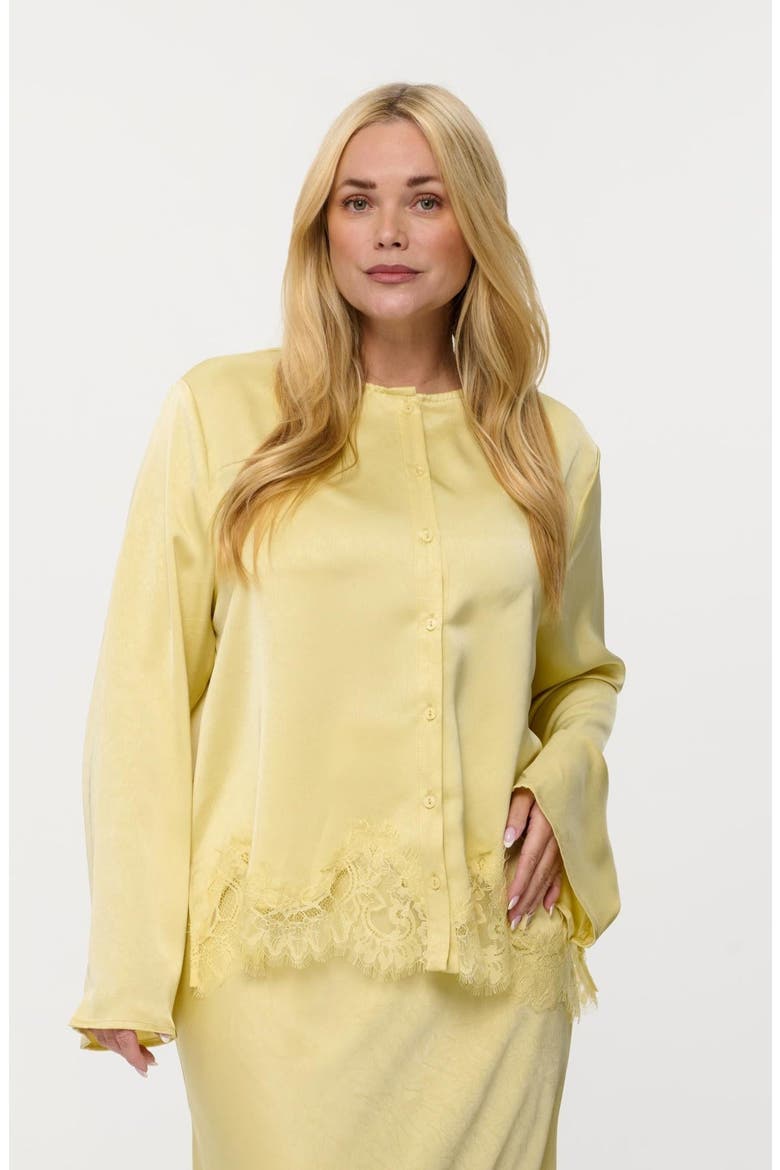 Amora Blouse, Alternate, color, Pale Yellow