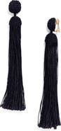 Oscar de la Renta Silk Rope Tassel Clip-On Earrings