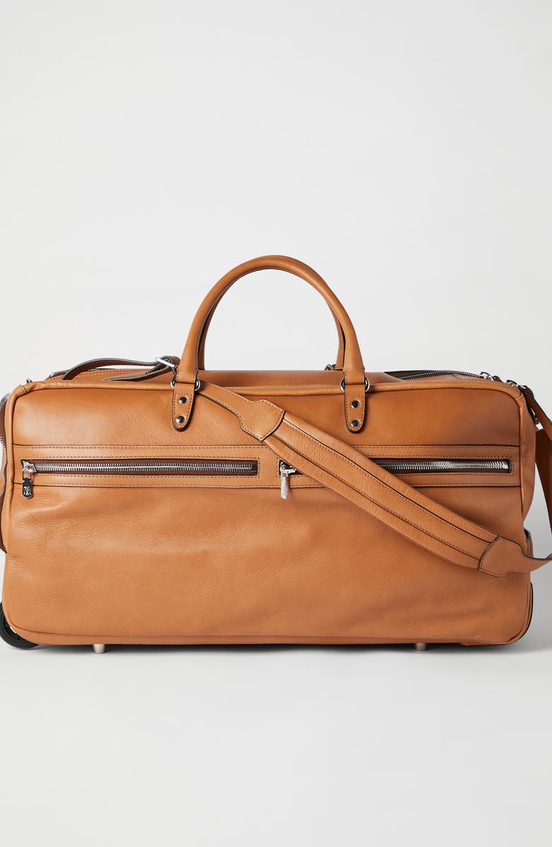 Brunello Cucinelli Cowhide trolley bag, Alternate, color,