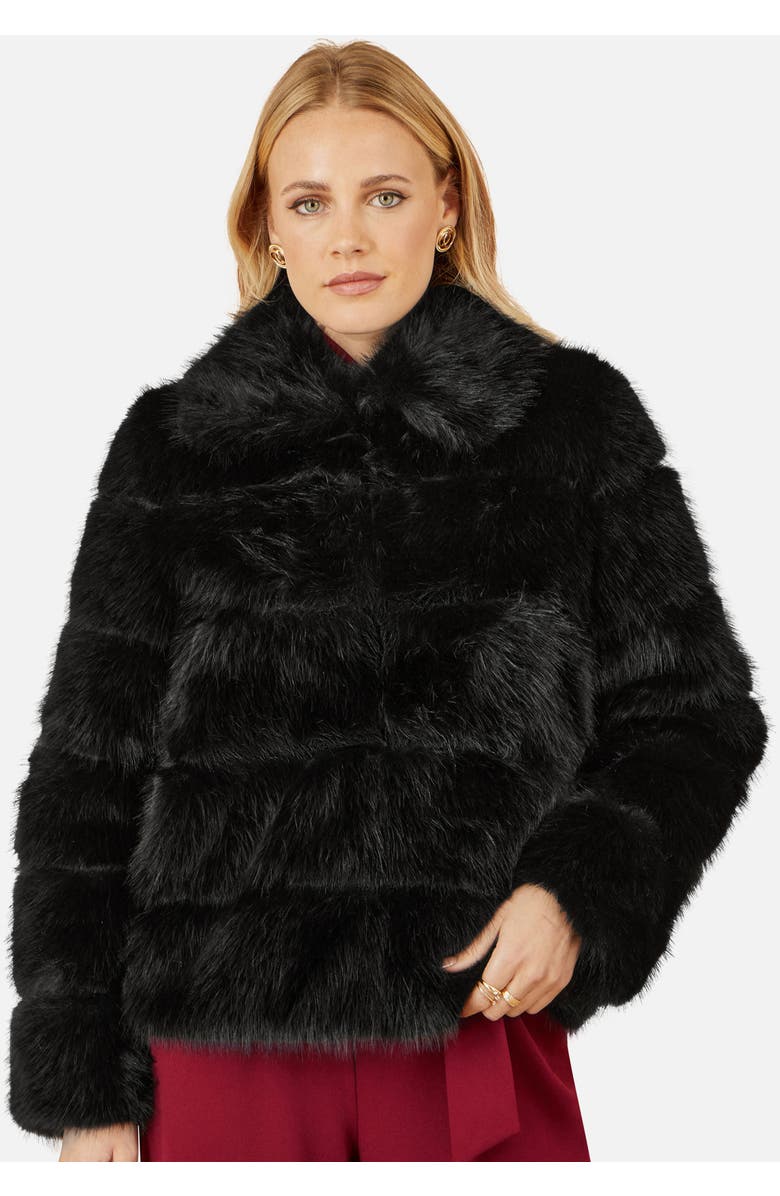Yumi Luxe Faux Fur Coat, Alternate, color,