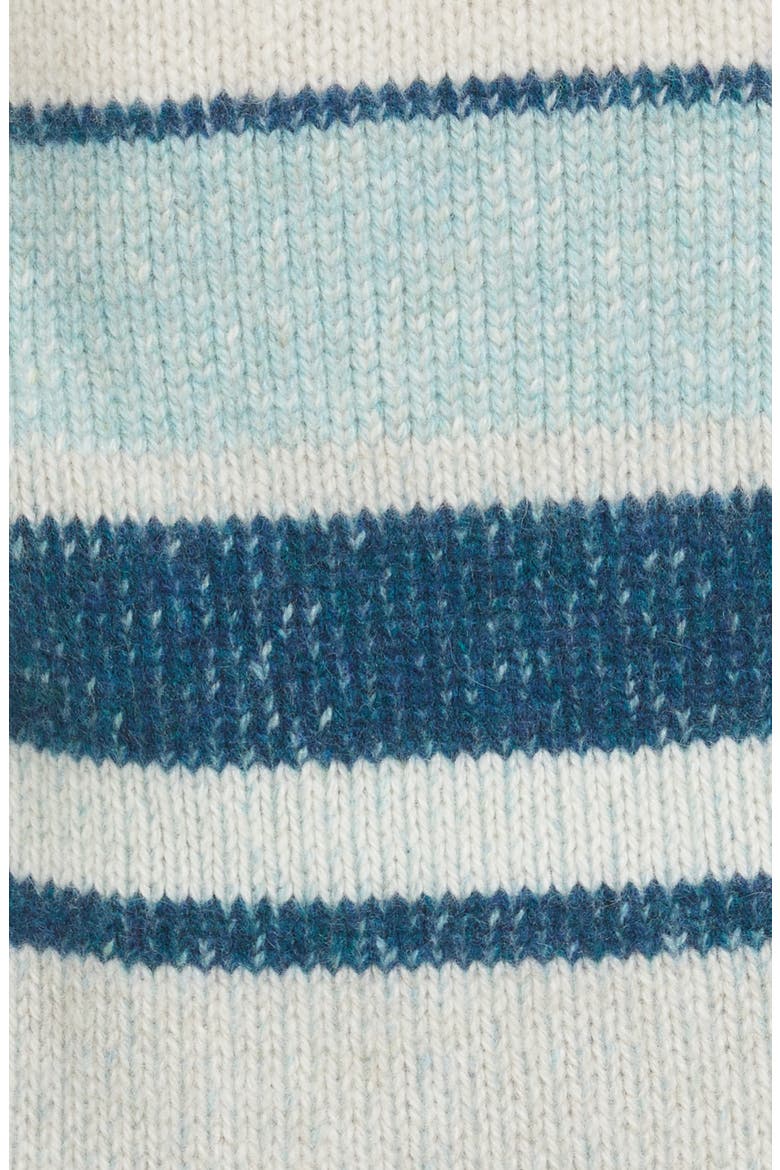 Stripe Cashmere Robe Sweater, Alternate, color, TURKISH BLUE/ PEACOCK/ WHITE