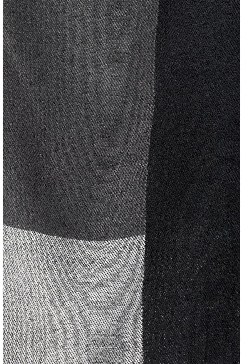 Colorblock Reversible Cape, Alternate, color, BLACK