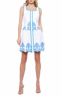 CIEBON Cristi Embroidered A-Line Dress