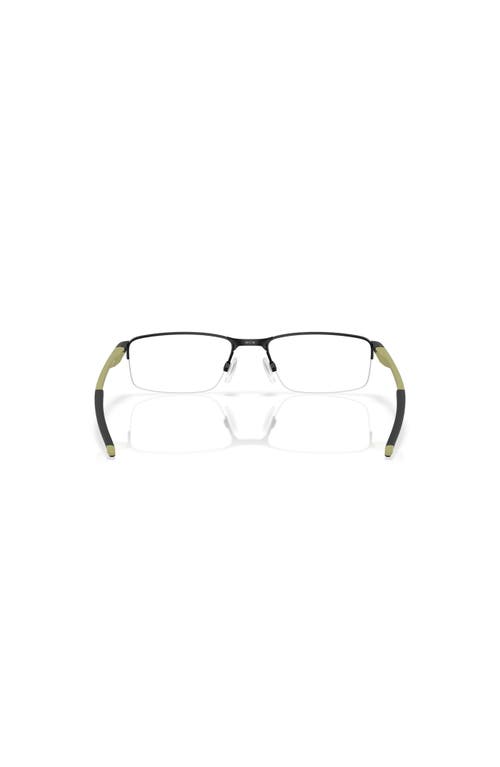 Oakley 54mm Rectangle Optical Glasses In Brown