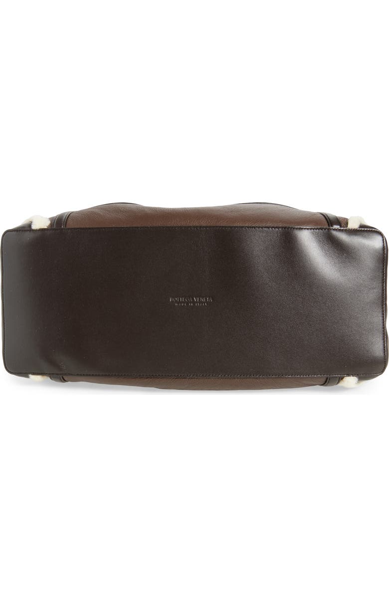 Bottega Veneta Medium Pinacoteca Leather & Genuine Shearling Tote, Alternate, color, 2055 Lig Bro-Teddy/ Fon-Mb