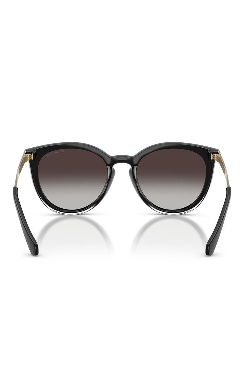 Tarifa 53mm Gradient Round Sunglasses, Alternate, color, BLACK / GREY GRADIENT BLACK