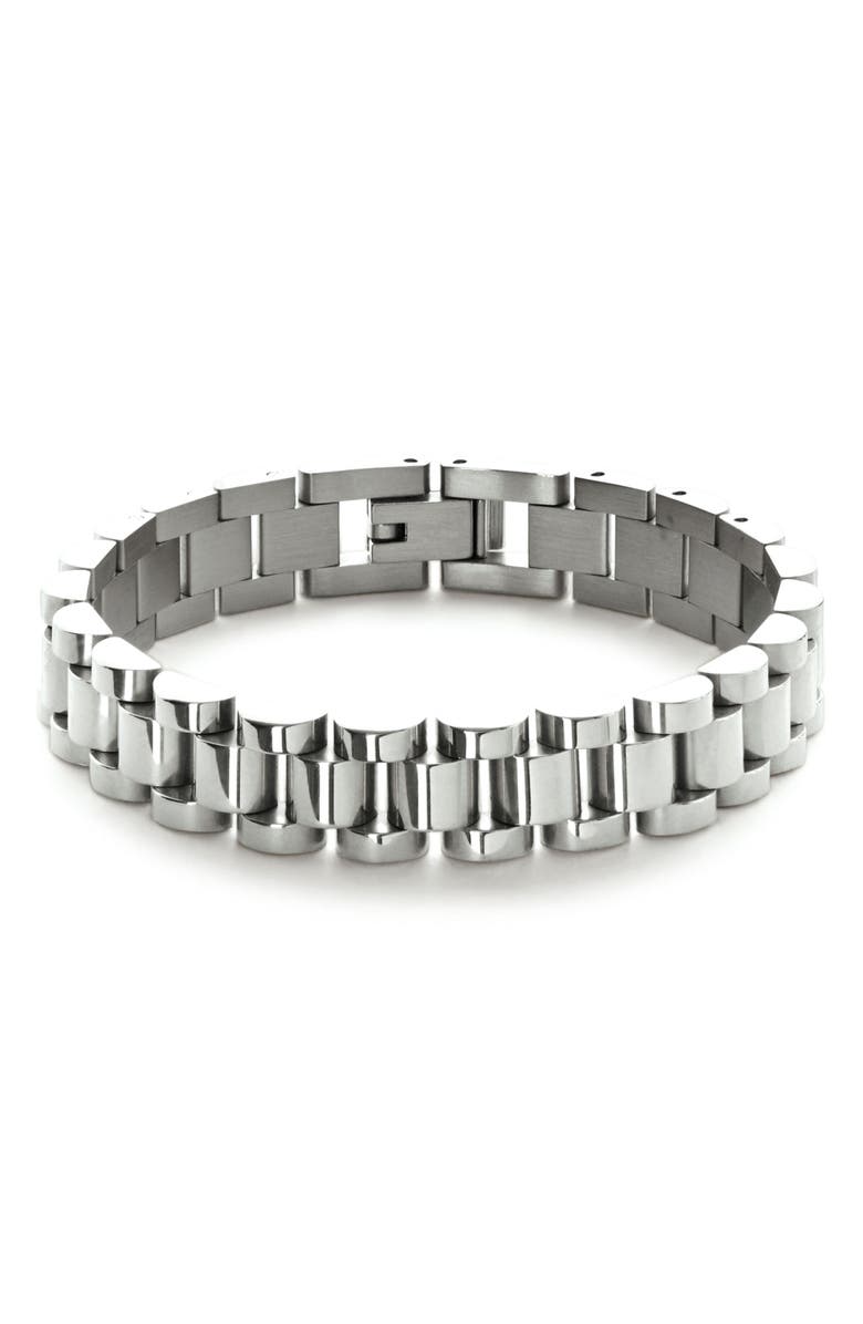 Ana Luisa Ora Watchstrap Bracelet, Main, color, Silver