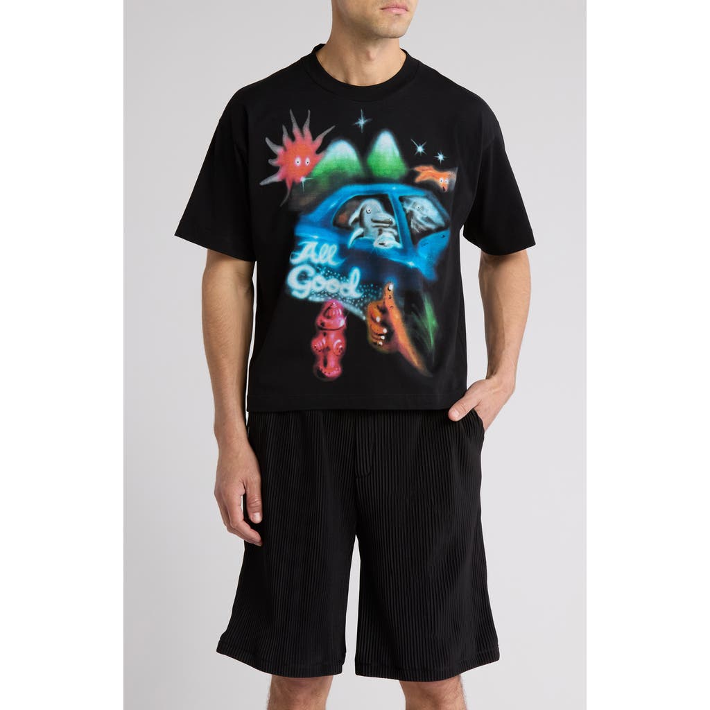 JUNGLES JUNGLES ALL GOOD AIRBRUSH GRAPHIC T-SHIRT