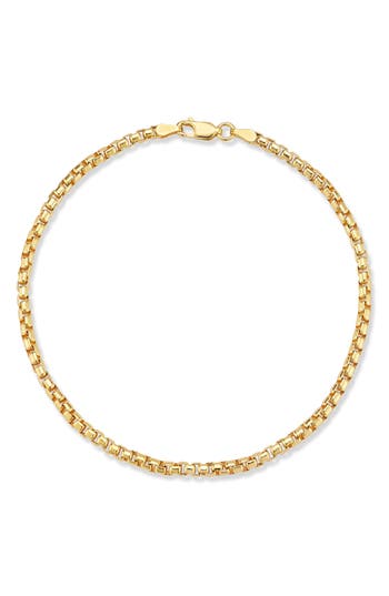 Yield Of Men Rounded Box Chain Bracelet In Gold