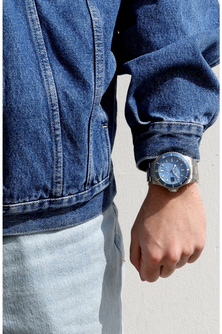 Casanova Bracelet Watch, 44mm, Alternate, color, BLUE MEDITERRANEO