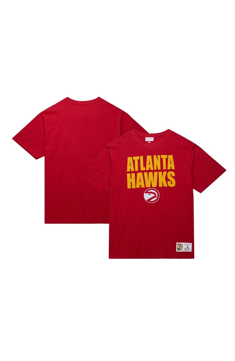 Mitchell & Ness Men's Mitchell & Ness Red Atlanta Hawks Hardwood Classics Legendary Slub T-Shirt, Main, color, 