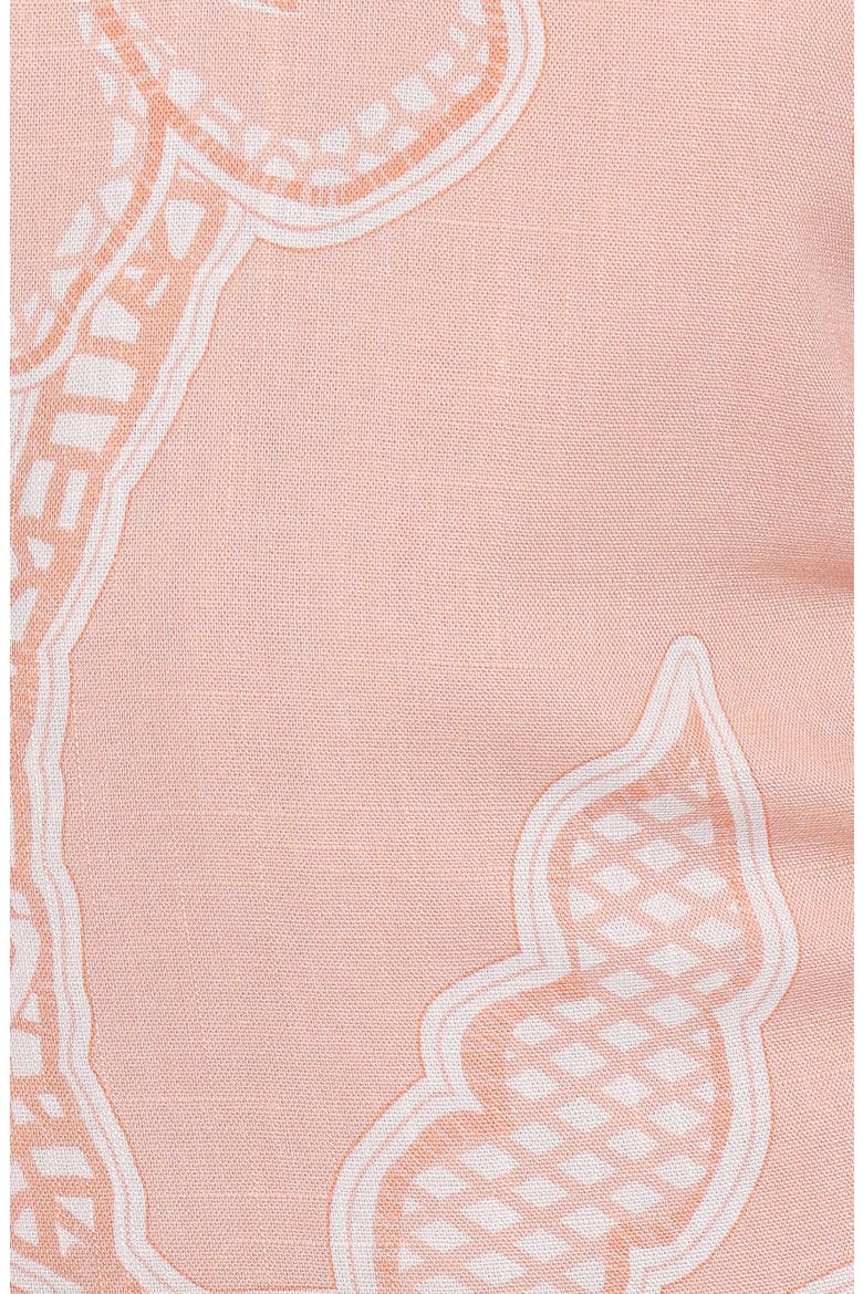Marissa Drawstring Maxi Skirt, Alternate, color, PEACH FLORAL