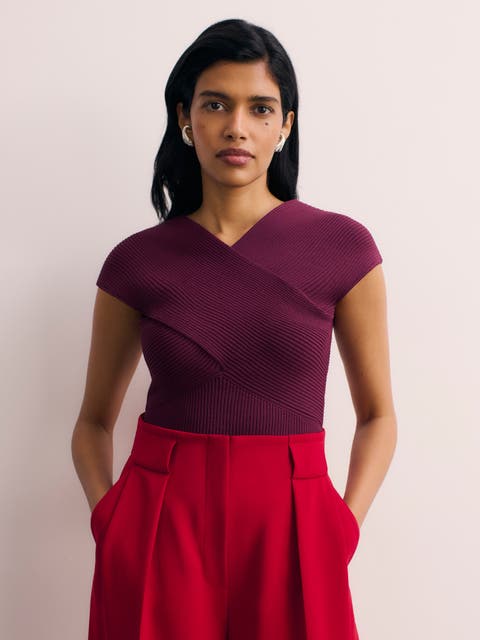 Elodie Stretch Knit Sleeveless Top