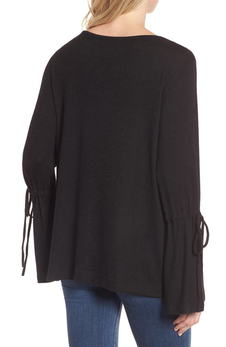 Caslon<sup>®</sup> Cozy Bell Sleeve Top, Alternate, color, 