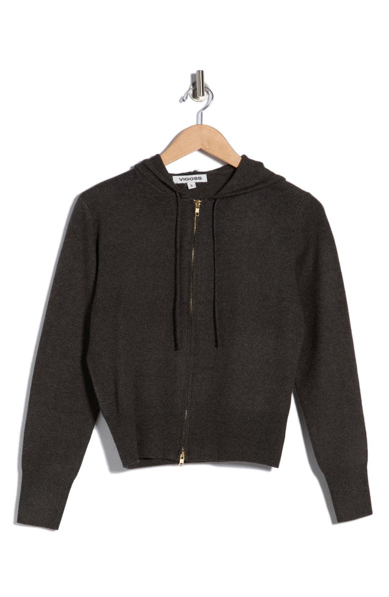 Vigoss Sweater Hoodie, Alternate, color, Charcoal