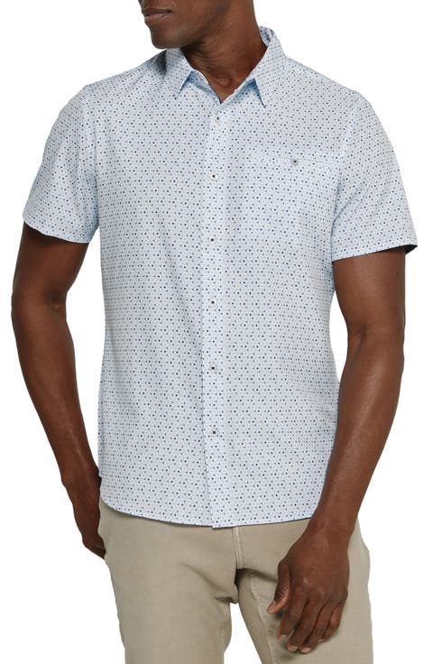 Ephraim Short Sleeve Performance Button-Up Shirt