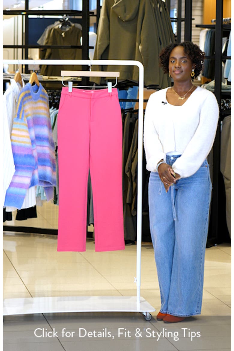 High Waist Straight Leg Pants video