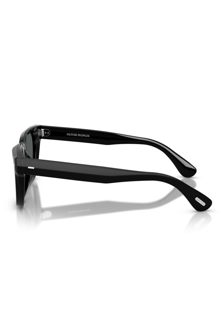Rueny 51mm Polarized Pillow Sunglasses, Alternate, color, BLACK / MIDNIGHT EXPRESS POLAR