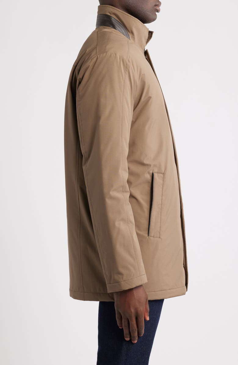 Johnston & Murphy Upton City Coat with Removable Bib, Alternate, color, Taupe