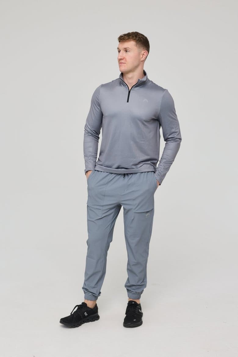 Elite Activewear 1/4 Zip Top - Grey, Alternate, color, Grey