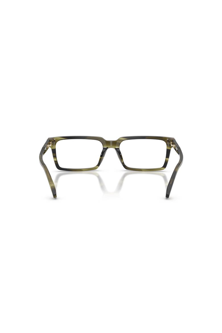 54mm Rectangle optical glasses, Alternate, color, Green