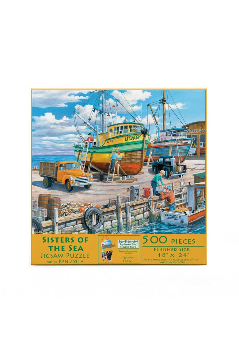 Sisters of the Sea 500 piece Jigsaw Puzzle for Adults, Alternate, color, Multicolor